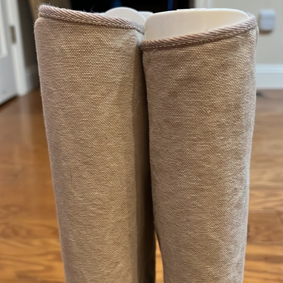 Prada. Bone. Canvas Boot. Size 38.5 - Picture 3 of 13